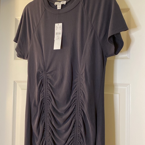 TOPSHOP dark grey dress size 6 - Picture 2 of 6